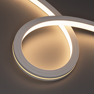 Лента герметичная MOONLIGHT-TOP-X280-20x20mm 24V Warm3000 (10 W/m, IP67, 0,5m, wire x1) (Arlight, Образец)