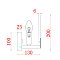 Настенный светильник (бра) FR5237WL-01BS Фэнтези E14x1