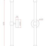 Настенный светильник (бра) FR6108WL-L10G Джеди / Jedi 10 Вт LED