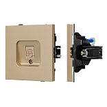 Механизм компьютерной розетки SCT-TENDO-MPC1-SFPL-GD (RJ-45, CAT6) (Arlight, Матовый песочный)