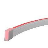 Гибкий неон 10х4 24В 9,6 Вт/м Красный IP67 5м