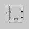 Комплект заглушек (для профиля 35x35) 2 шт., ALM-3535BT-BR-EC 642039