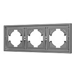 Рамка пластиковая FRM-TENDO-PL-3-GR (Arlight, Графитовый)