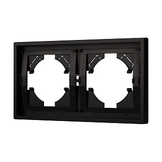 Рамка пластиковая FRM-TENDO-PL-2-BK (Arlight, Черный)