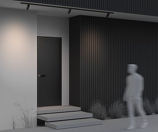 Уличный трековый светильник Фокус /  Focus Led Exility IP 3000К 20Вт 36° черный