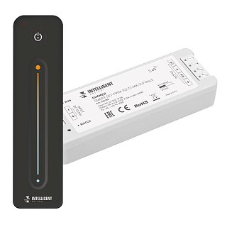 INTELLIGENT ARLIGHT Диммер SMART-SET-PWM-102-72-MIX-SUF Black (12-24V, 2x5A, ПДУ LINE, 2.4G) (IARL, Контроллер)