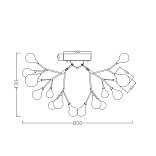 Люстра FR5068CL-27B Иоланда G4x27