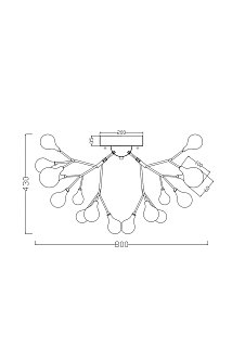 Люстра FR5068CL-27B Иоланда G4x27