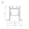 Профиль SL-COMFORT-2322-F-2000 ANOD BLACK (Arlight, Алюминий)