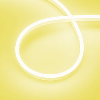 Лента герметичная AURORA-PS-A120-12x6mm 24V Yellow (10 W/m, IP65, 2835, 5m) (Arlight, Силикон, 2 года)