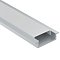 Алюминиевый профиль встраиваемый с фланцем 22x6 (Серебро, 2 м), ALM004S-2M