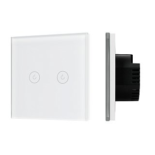 Выключатель сенсорный SWT-OMALI-S02-ZB-WH (250V, 10A, Zigbee) (Arlight, Стекло)