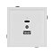 Механизм USB розетки SCT-TENDO-MUAC-SFPL-WH (5V, 3A, QC3) (Arlight, Матовый белый)
