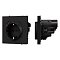 Механизм розетки с USB зарядкой SCT-NOBE-MUAC-SFPL-BK (230V, 16A) (Arlight, Черный оникс)
