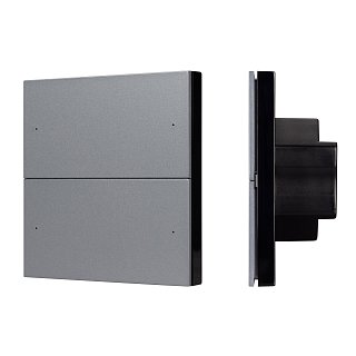 INTELLIGENT ARLIGHT Кнопочная панель SMART DALI-301-22-4K-D2-IN Grey (BUS, Frameless) (IARL, IP20 Пластик, 5 лет)