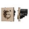 Механизм розетки с USB зарядкой SCT-TENDO-MUAC-PL-GD (230V, 16A) (Arlight, Песочный)