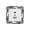 Механизм USB розетки SCT-MUAC-PL-WH-V (5V, 3A, QC4) (Arlight, -)
