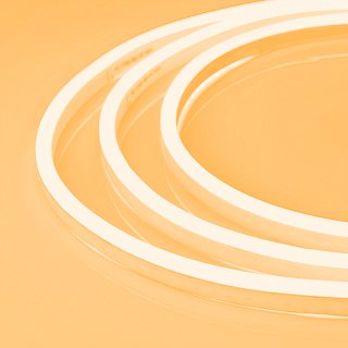 Образец Гибкий неон ARL-NEON-1608PH-SIDE 24V Amber (Arlight, 8 Вт/м, IP65)