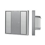 INTELLIGENT ARLIGHT Кнопочная панель DALI-201-23-1G-DIM-DT6-IN Silver (BUS, Frame) (IARL, IP20 Металл, 3 года)
