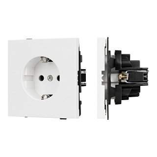 Механизм электрической розетки SCT-TENDO-MEU1-PL-WH (230V, 16A) (Arlight, Белый)
