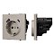 Механизм розетки с USB зарядкой SCT-NOBE-MUAC-SFPL-CA (230V, 16A) (Arlight, Кашемир)