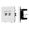Механизм сдвоенной телефонной розетки SCT-NOBE-MTL2-SFPL-WH (RJ-11, 4C) (Arlight, Белый кварц)
