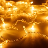 Светодиодная гирлянда ARD-STRING-CLASSIC-1000-CLEAR-100LED-PULSE Yellow (230V, 7W) (Ardecoled, IP65, 1 год)