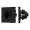 Механизм электрической розетки SCT-TENDO-MEU1-SFPL-BK (230V, 16A) (Arlight, Матовый черный)