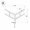 Кронштейн OXOR-SY4-3000x108-L1300 BLACK (Arlight, Сталь)