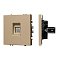 Механизм телефонной розетки SCT-NOBE-MTL1-SFPL-GD (RJ-11, 4C) (Arlight, Золотой песок)