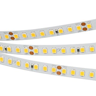 Светодиодная лента RT 2-5000 24V Cool 8K 2x (2835, 160 LED/m, LUX) (Arlight, 12 Вт/м, IP20)