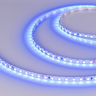 Светодиодная лента RT-A120-5mm 24V Blue (9.6 W/m, IP20, 2835, 5m) (Arlight, 9.6 Вт/м, IP20)