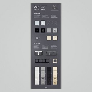 Стенд Электроустановки NOBE-OMALI-E2-1760x600mm (DB 3мм, пленка) (Arlight, -)