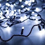 Светодиодная гирлянда ARD-STRING-CLASSIC-10000-BLACK-100LED-MILK-FLASH White (230V, 7W) (Ardecoled, IP65, 1 год)