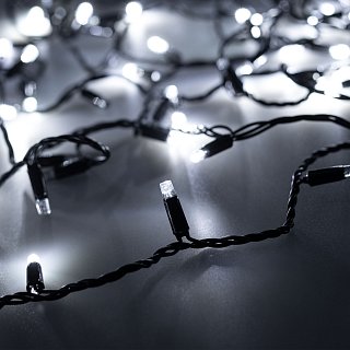 Светодиодная гирлянда ARD-STRING-CLASSIC-1000-BLACK-100LED-PULSE White (230V, 7W) (Ardecoled, IP65, 1 год)