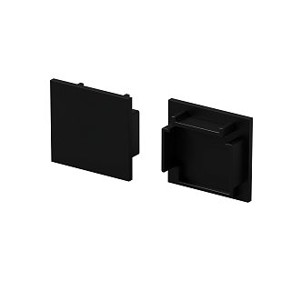 Комплект заглушек (для профиля 25x22) 2 шт., ALM-2522-B-EC 642066