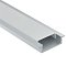 Алюминиевый профиль встраиваемый с фланцем 22x6 (Серебро, 2 м), ALM004S-2M