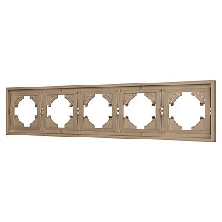 Рамка пластиковая FRM-TENDO-PL-5-GD (Arlight, Песочный)