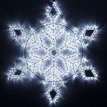 Фигура светодиодная ARD-SNOWFLAKE-M9-900x900-360LED White (230V, 22W) (Ardecoled, IP65, 1 год)