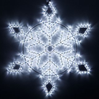 Фигура светодиодная ARD-SNOWFLAKE-M9-900x900-360LED White (230V, 22W) (Ardecoled, IP65, 1 год)