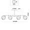 Люстра FR5041PL-08BS Маргаритка E14x8