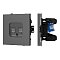 Механизм компьютерной розетки двойной SCT-TENDO-MPC2-SFPL-GR (RJ-45, CAT6) (Arlight, Матовый графитовый)