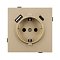 Механизм розетки с USB зарядкой SCT-TENDO-MUAC-SFPL-GD (230V, 16A) (Arlight, Матовый песочный)