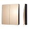 INTELLIGENT ARLIGHT Кнопочная панель KINETIC-801-22-2G-WP-SUF Gold (No battery, IP67, 433Mhz) (IARL, IP67 Пластик, 3 года)