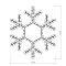 Фигура cветодиодная ARD-SNOWFLAKE-M7-450x375-108LED Warm (230V, 6.5W) (Ardecoled, IP65, 1 год)
