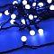 Светодиодная гирлянда ARD-BALL-CLASSIC-D13-5000-BLACK-50LED BLUE (230V, 3.5W) (Ardecoled, IP65)