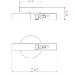Настенный светильник (бра) FR6109WL-01CH Матч / Match G9x1