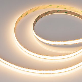 Светодиодная лента COB-X1088-12mm 24V Warm3000 (22 W/m, IP20, 5m) (Arlight, 5 лет)
