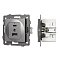 Механизм USB розетки SCT-MUAC-PL-GR-V (5V, 3A, QC4) (Arlight, -)