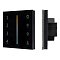 Панель Sens SMART-P43-MIX Black (230V, 4 зоны, 2.4G) (Arlight, IP20 Пластик, 5 лет)